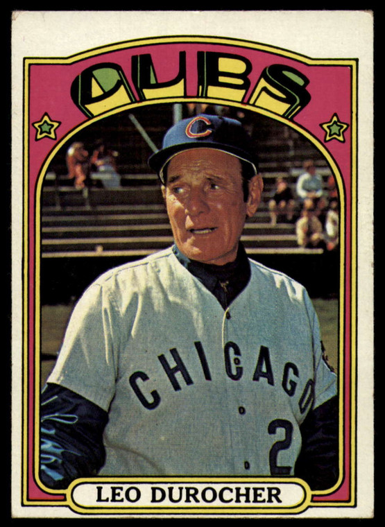 1972 Topps #576 Leo Durocher MG VG Chicago Cubs 