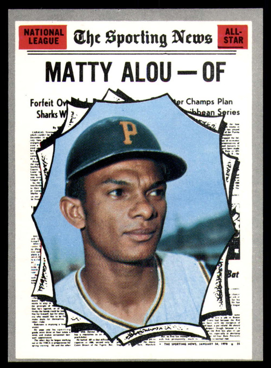 1970 Topps #460 Matty Alou All-Star VG Pittsburgh Pirates 