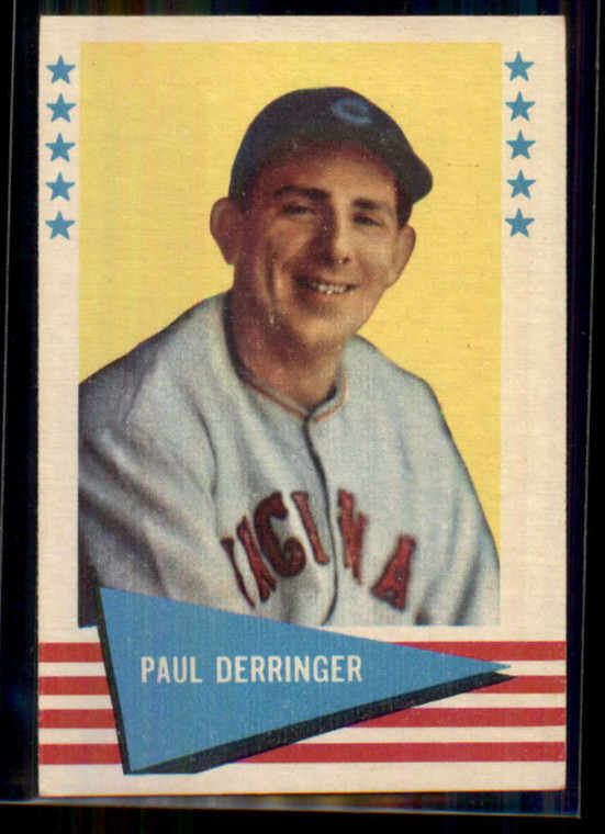 SOLD 170172 1961 Fleer #20 Paul Derringer VG Cincinnati Reds 