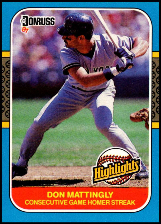 1987 Donruss Highlights #17 Don Mattingly NM-MT  New York Yankees 