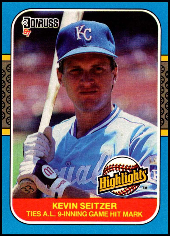 1987 Donruss Highlights #26 Kevin Seitzer NM-MT  Kansas City Royals 