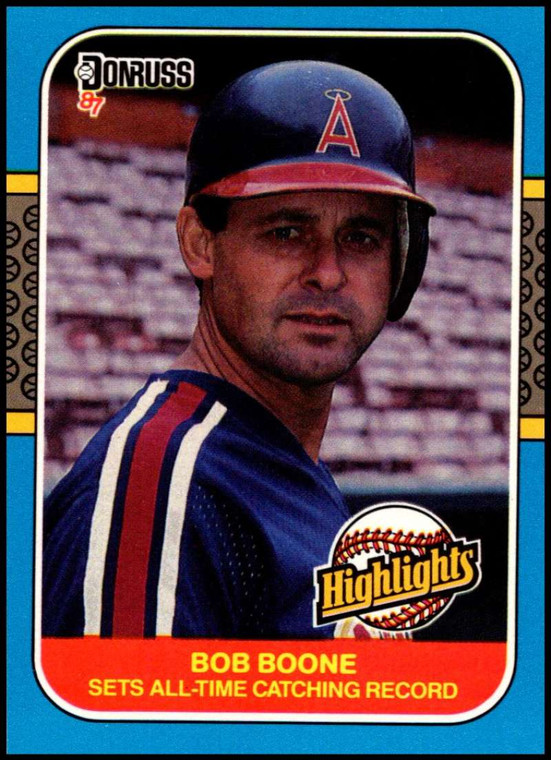 1987 Donruss Highlights #41 Bob Boone NM-MT  California Angels 