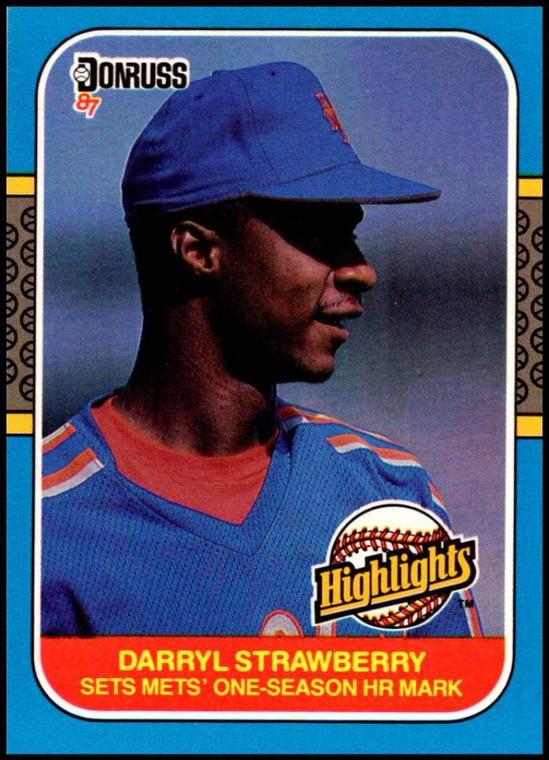 1987 Donruss Highlights #42 Darryl Strawberry NM-MT  New York Mets 