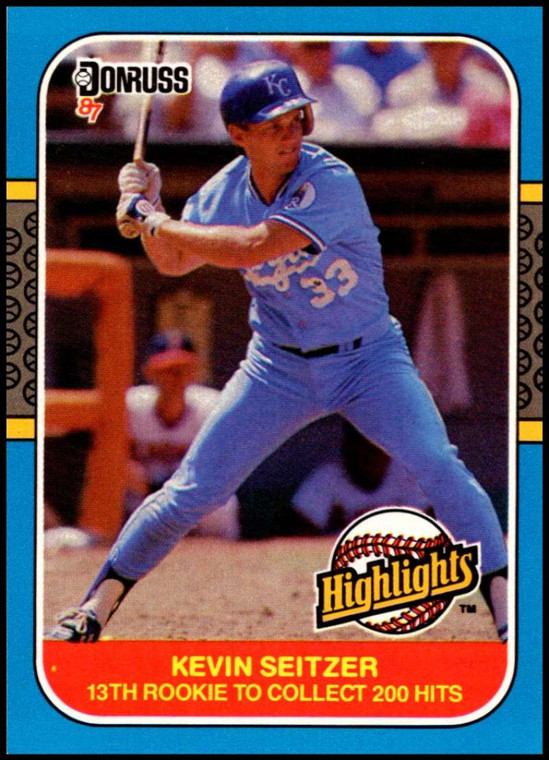 1987 Donruss Highlights #47 Kevin Seitzer NM-MT  Kansas City Royals 