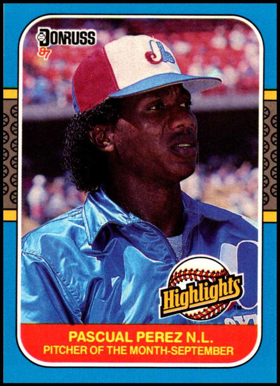 1987 Donruss Highlights #50 Pascual Perez NM-MT  Montreal Expos 