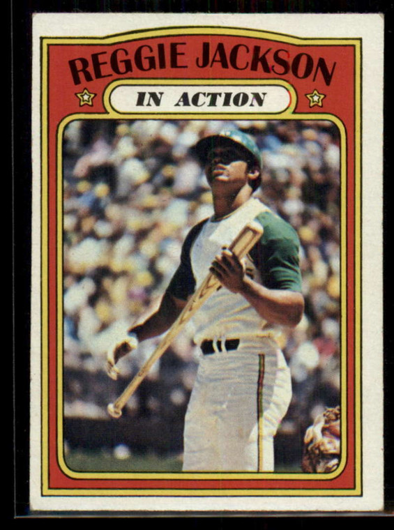 1972 Topps #436 Reggie Jackson IA VG Oakland Athletics 