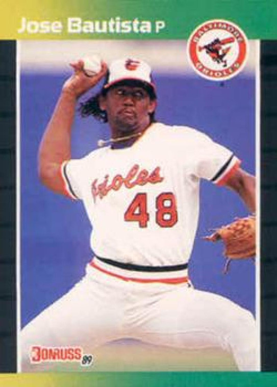 1989 Donruss #451 Jose Bautista NM-MT RC Rookie Baltimore Orioles 
