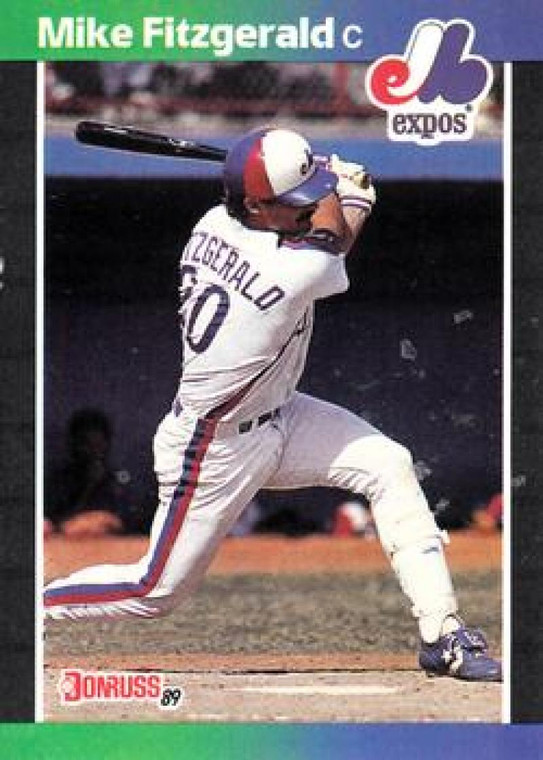 1989 Donruss #456 Mike Fitzgerald NM-MT Montreal Expos 