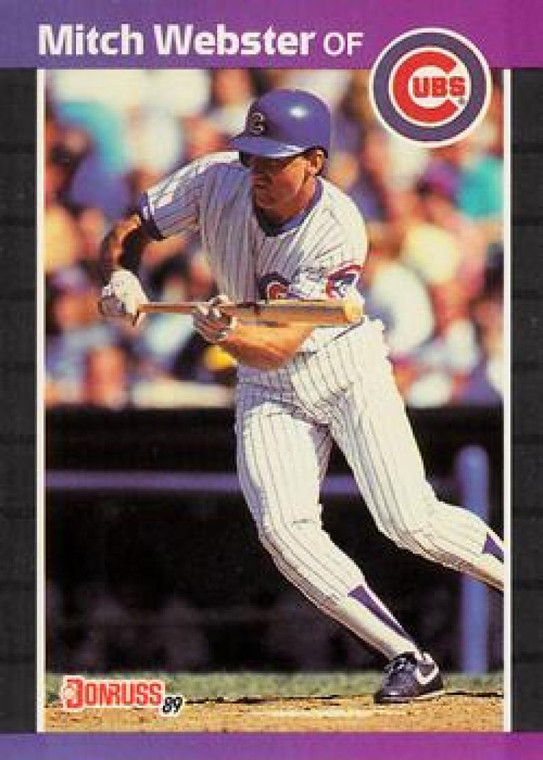 1989 Donruss #459 Mitch Webster NM-MT Chicago Cubs 