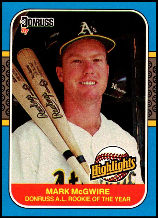 1987 Donruss Highlights #54 Mark McGwire NM-MT  Oakland Athletics 