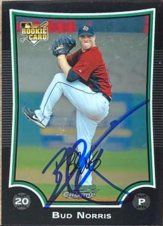 Bud Norris Autographed 2009 Bowman Draft Picks & Prospects - Chrome #BDP16