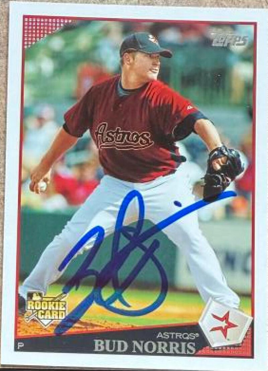 Bud Norris Autographed 2009 Topps Updates & Highlights #UH119 RC