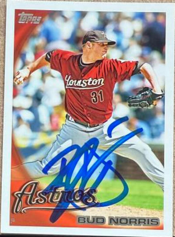 Bud Norris Autographed 2010 Topps #546