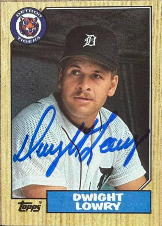 Dwight Lowry Autographed 1987 Topps #483