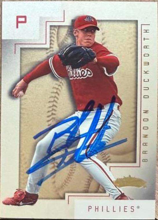 Brandon Duckworth Autographed 2001 Fleer Showcase #148 RS, RC, SN2000