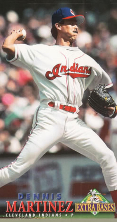 1994 Fleer Extra Bases #61 Dennis Martinez VG Cleveland Indians 