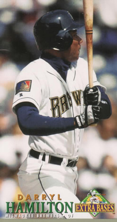 1994 Fleer Extra Bases #102 Darryl Hamilton VG Milwaukee Brewers 