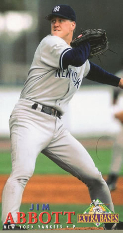 1994 Fleer Extra Bases #127 Jim Abbott VG New York Yankees 