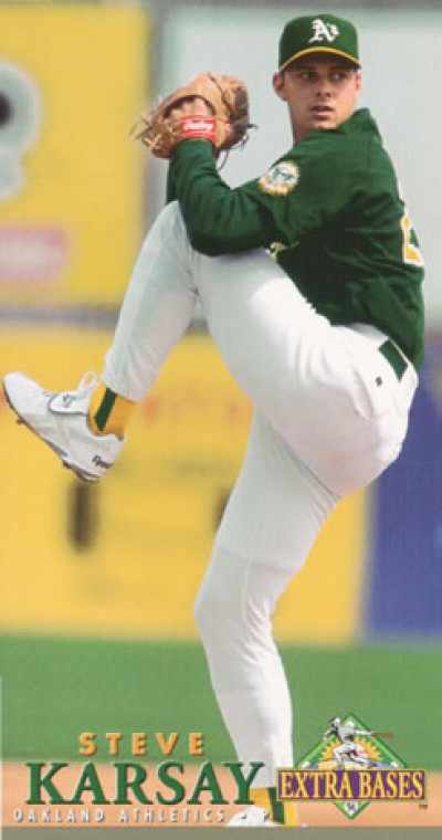 1994 Fleer Extra Bases #152 Steve Karsay VG Oakland Athletics 