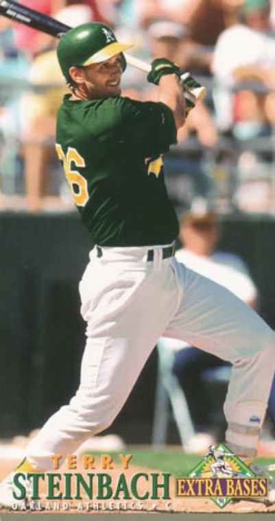 1994 Fleer Extra Bases #156 Terry Steinbach VG Oakland Athletics 