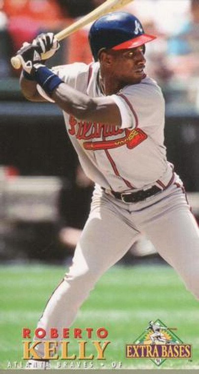 1994 Fleer Extra Bases #204 Roberto Kelly VG Atlanta Braves  ID: 170591