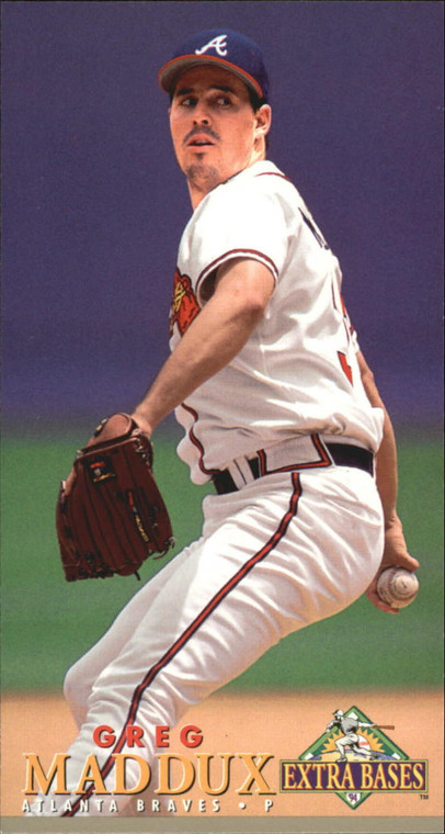 1994 Fleer Extra Bases #208 Greg Maddux VG Atlanta Braves  ID: 170595