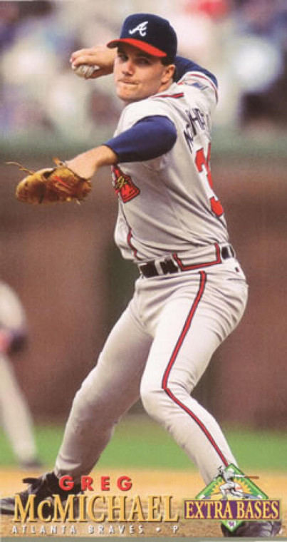 1994 Fleer Extra Bases #210 Greg McMichael VG Atlanta Braves  ID: 170597