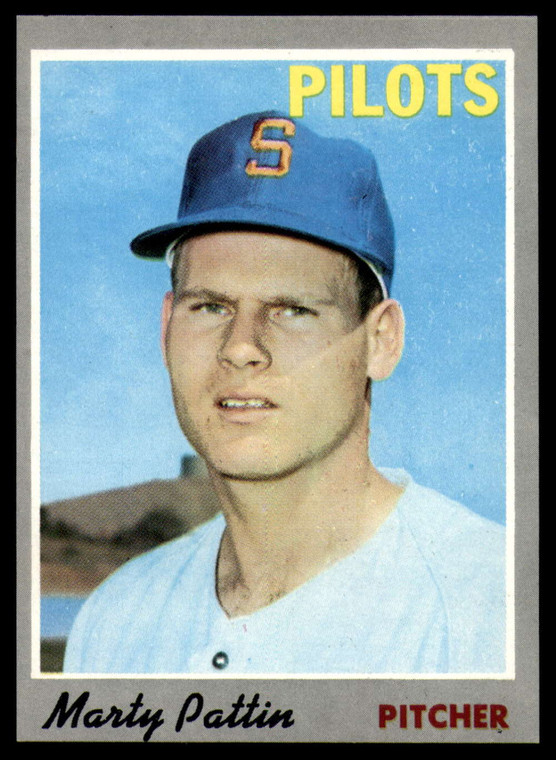 1970 Topps #31 Marty Pattin VG Seattle Pilots 