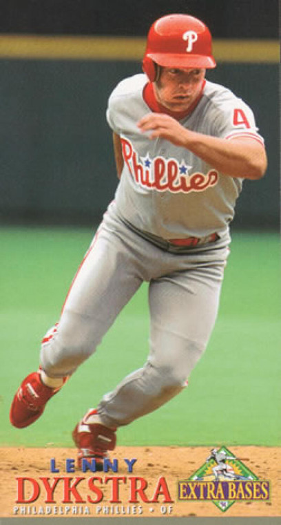 1994 Fleer Extra Bases #332 Lenny Dykstra VG Philadelphia Phillies 