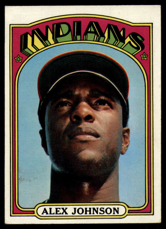 1972 Topps #215 Alex Johnson VG Cleveland Indians 