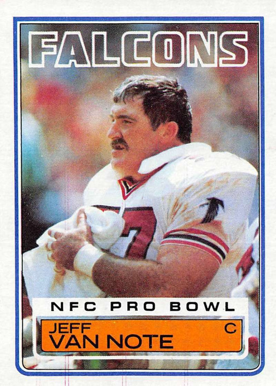 1983 Topps #27 Jeff Van Note VG Atlanta Falcons 