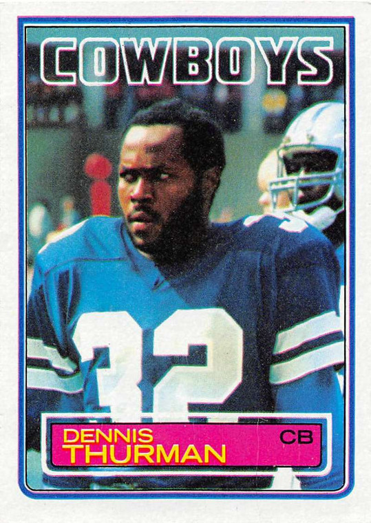 1983 Topps #54 Dennis Thurman VG Dallas Cowboys 