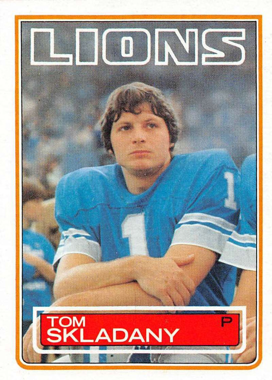 1983 Topps #71 Tom Skladany DP VG Detroit Lions 