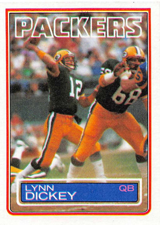 1983 Topps #77 Lynn Dickey VG Green Bay Packers 
