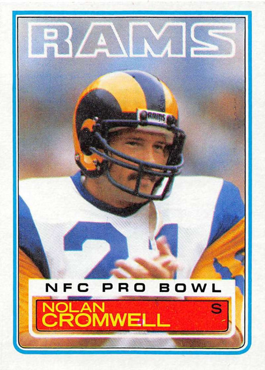 1983 Topps #88 Nolan Cromwell VG Los Angeles Rams 