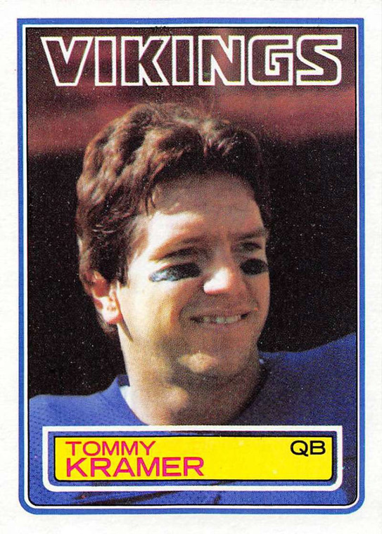 1983 Topps #102 Tommy Kramer VG Minnesota Vikings 