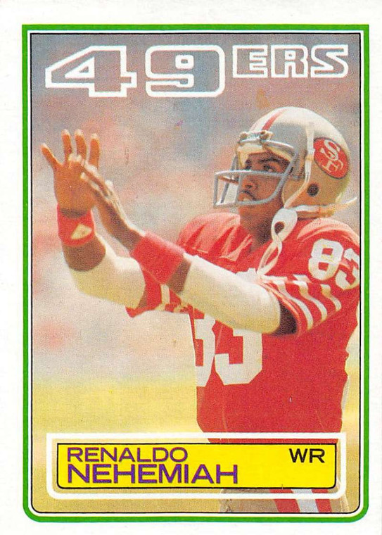 1983 Topps #171 Renaldo Nehemiah DP VG RC Rookie San Francisco 49ers 