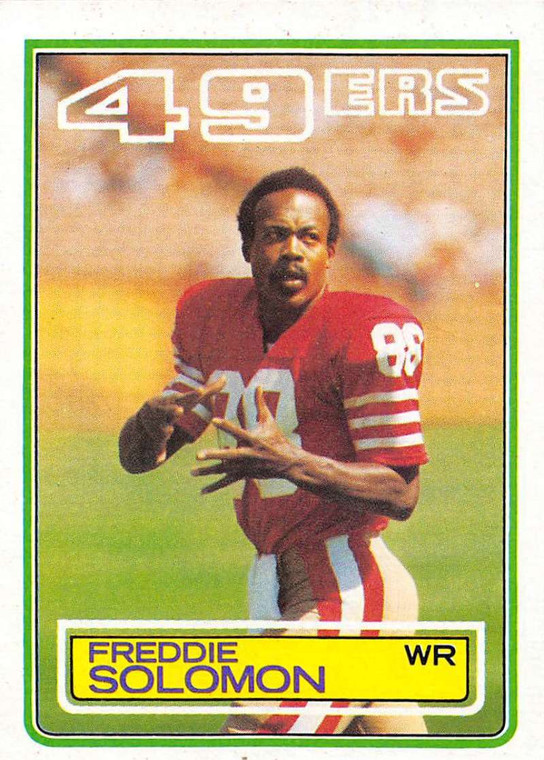 1983 Topps #172 Freddie Solomon VG San Francisco 49ers 
