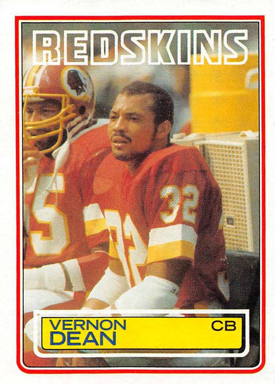 1983 Topps #189 Vernon Dean DP VG RC Rookie Washington Redskins 