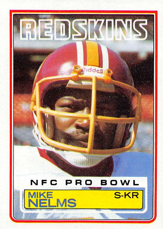 1983 Topps #195 Mike Nelms VG Washington Redskins 