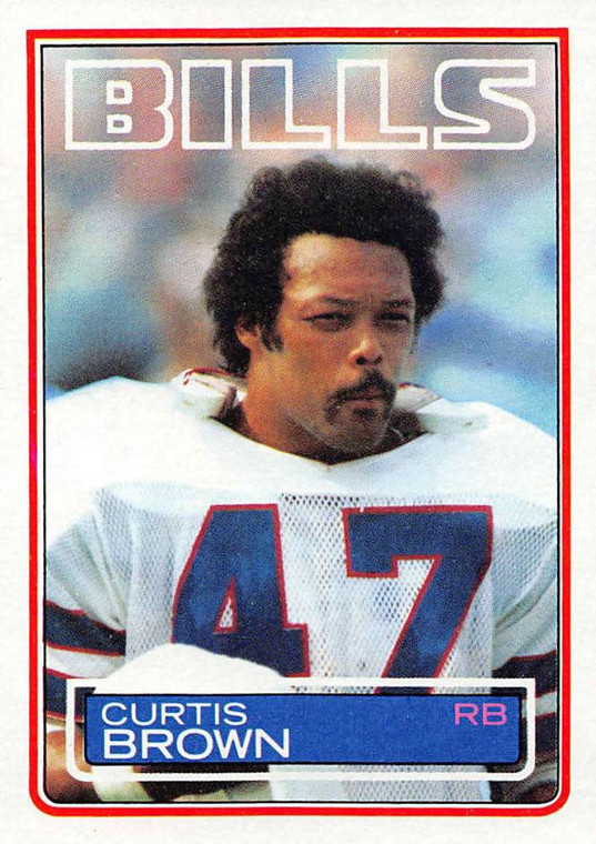 1983 Topps #220 Curtis Brown VG Buffalo Bills 