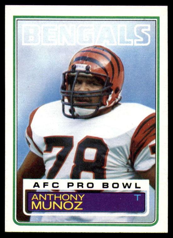 1983 Topps #240 Anthony Munoz VG Cincinnati Bengals 