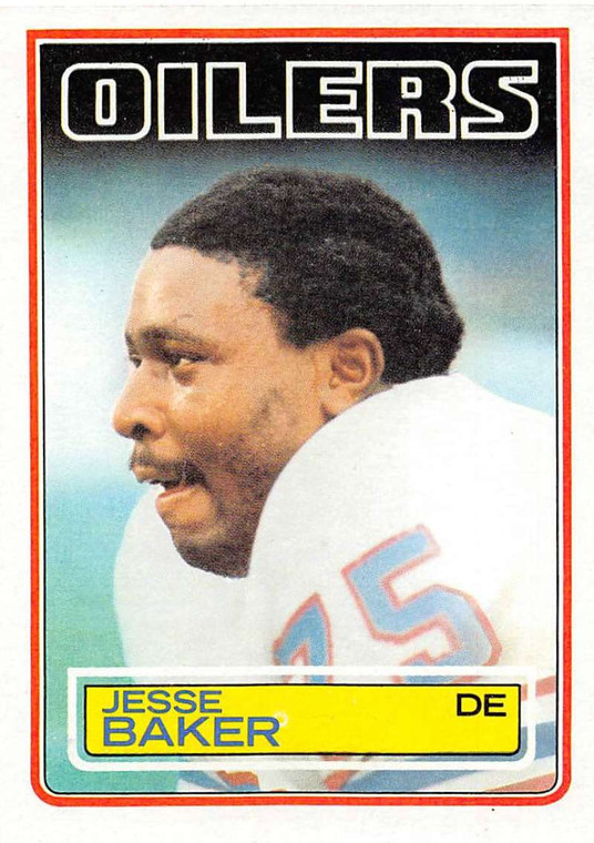 1983 Topps #273 Jesse Baker DP VG Houston Oilers 
