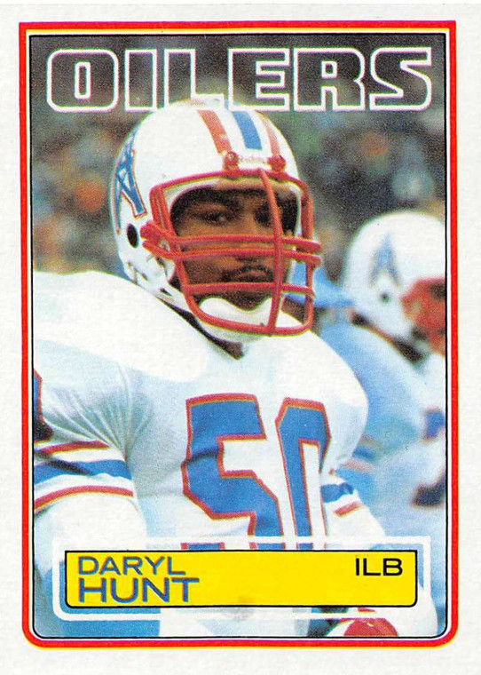 1983 Topps #277 Daryl Hunt VG Houston Oilers 