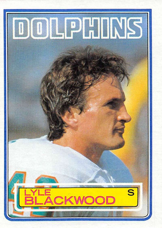 1983 Topps #311 Lyle Blackwood DP VG Miami Dolphins 
