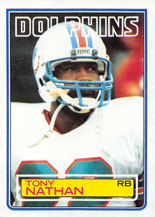 1983 Topps #317 Tony Nathan VG Miami Dolphins 