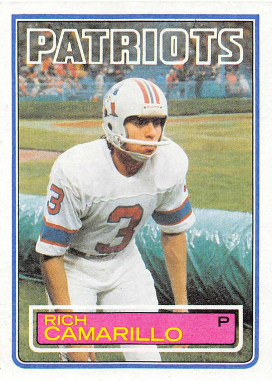 1983 Topps #327 Rich Camarillo DP VG RC Rookie New England Patriots 