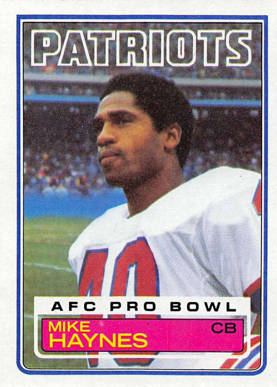 1983 Topps #332 Mike Haynes VG New England Patriots 