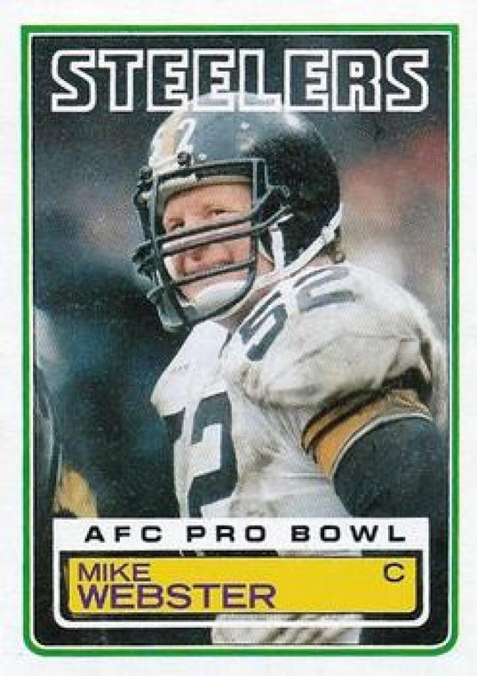 1983 Topps #368 Mike Webster DP VG Pittsburgh Steelers 