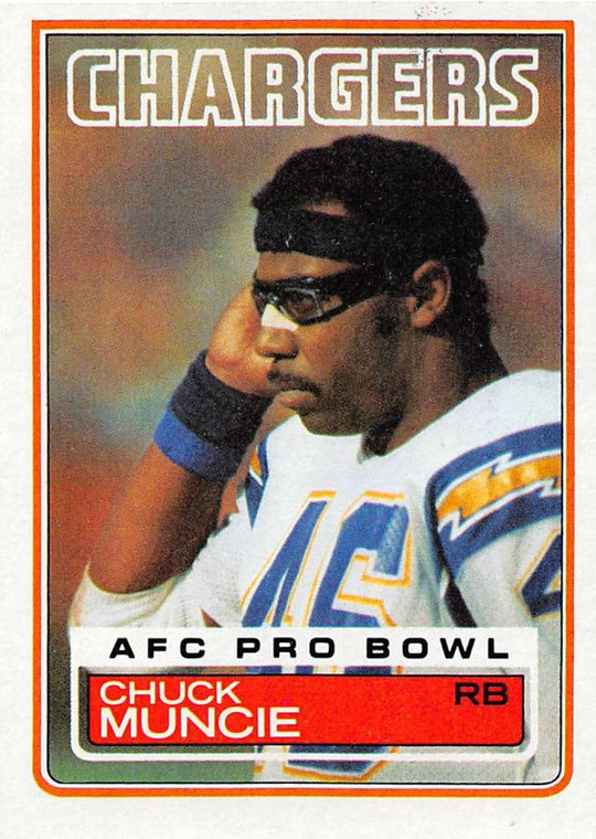 1983 Topps #379 Chuck Muncie VG San Diego Chargers 